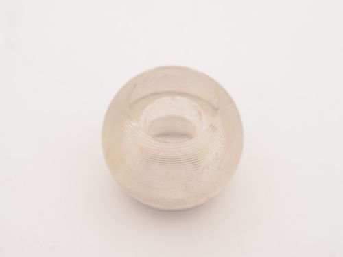 Silver Topped Glass Match Striker Birmingham 1923