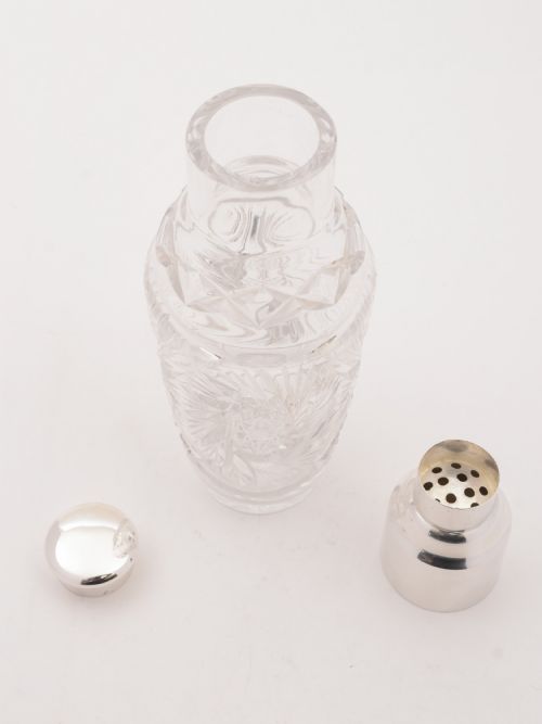 Art Deco Glass Cocktail Shaker Circa 1930