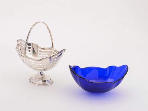 Victorian Silver Sugar Basket Birmingham 1895