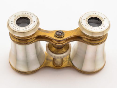 Pair of French Mother of Pear Opera Glasses Circa 1900