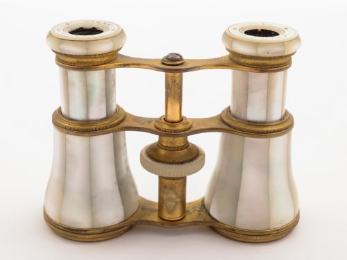 Pair of French Mother of Pear Opera Glasses Circa 1900