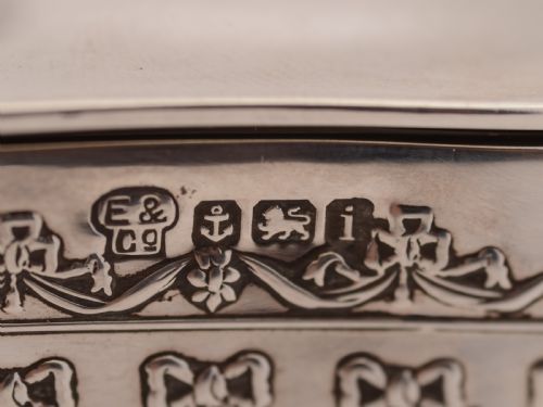 Edwardian Silver Jewellery Box Birmingham 1908