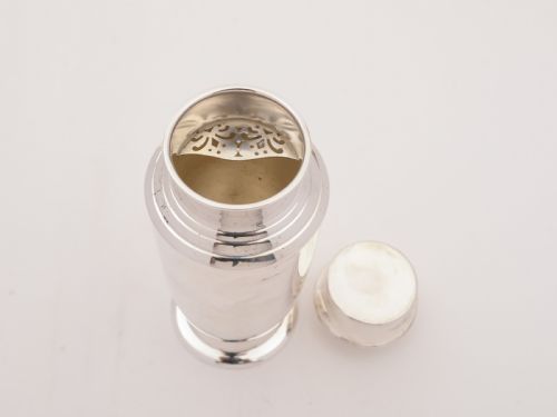 Large Art Deco Silver Plated Cocktail Shaker Circa 1930
