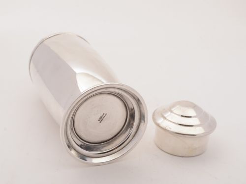 Large Art Deco Silver Plated Cocktail Shaker Circa 1930