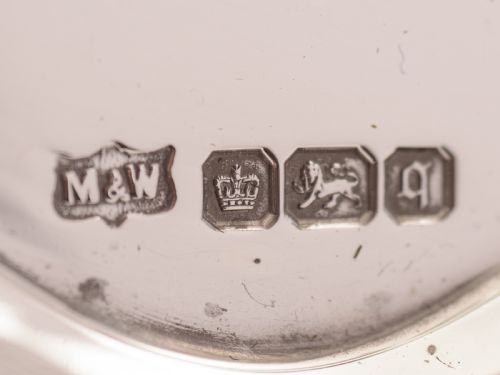 Edwardian Silver Card Tray Sheffield 1908