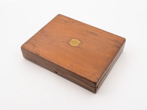 Cased Mother of Pearl and Silver Plated Dessert Set Circa 1905