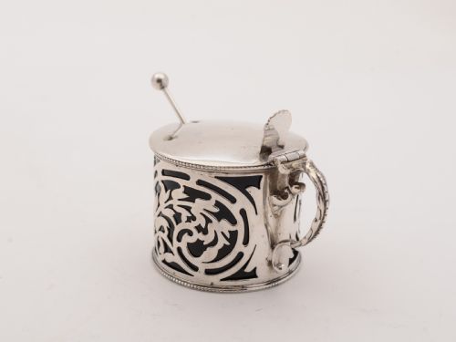 Art Nouveau Silver Mustard Pot Birmingham 1903