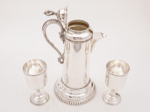 Continental Silver Plated Claret Jug Circa 1900