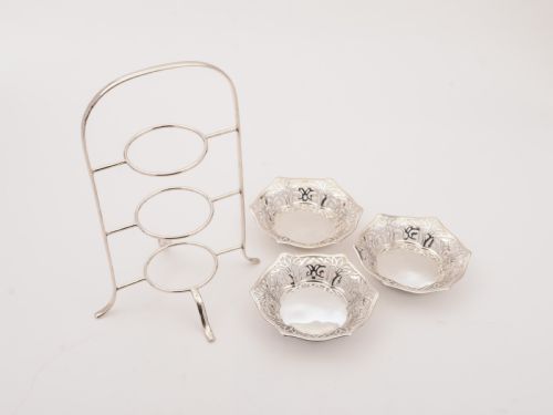 Edwardian Silver Plated Bon Bon Dishes Circa 1905