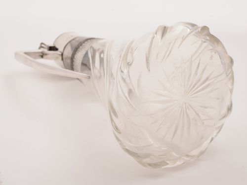 Edwardian Silver Topped Claret Jug Birmingham 1905