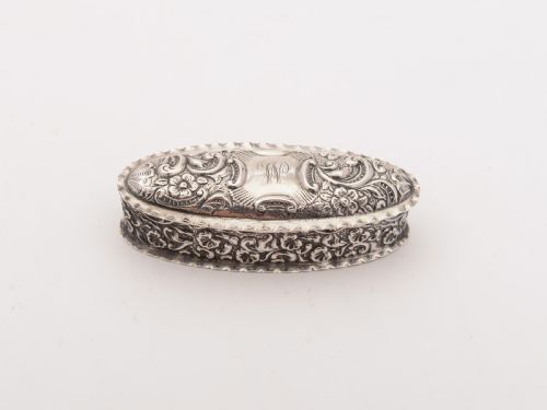 Edwardian Silver Snuff Box Birmingham 1903
