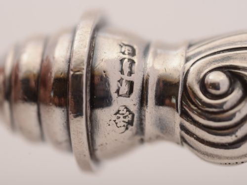 Silver and Antler Handled Stilton Scoop Sheffield 1899