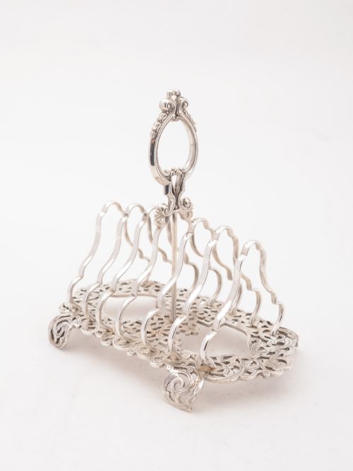 Scottish Silver Plated Toast Rack Circa 1880