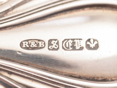 Large Silver Plated Salad Servers Circa 1890