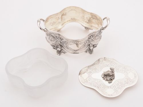 Victorian Silver Plated Butter Dish Circa 1890