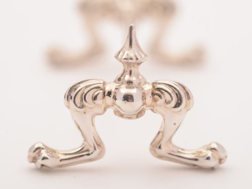 Cased Victorian Silver Knife Rests Birmingham 1887