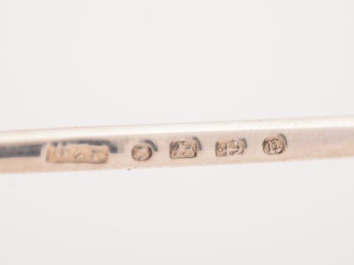 Cased Victorian Silver Knife Rests Birmingham 1887