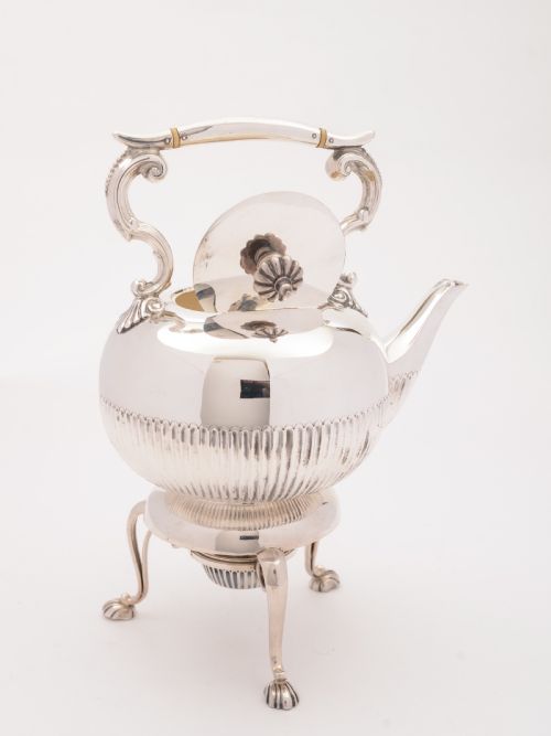 Edwardian Silver zplated Kettle on Stand Circa 1905