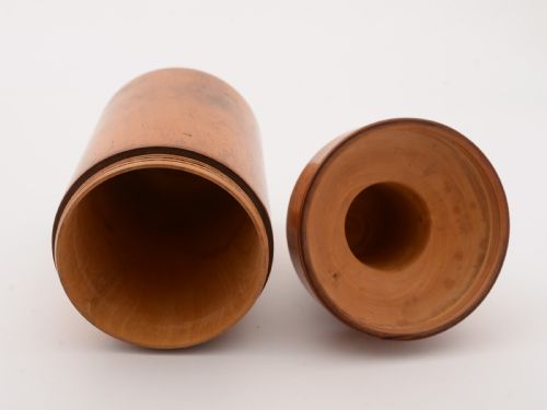 Turned Boxwood Medicine Bottle Holder Circa 1905