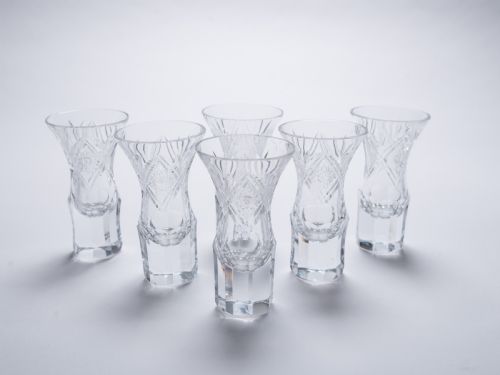 Set of 6 European Shot Glasses Circa 1930