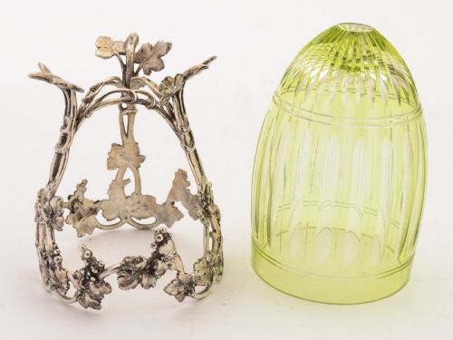 WMF Cut Glass Vase in Stand Circa 1900