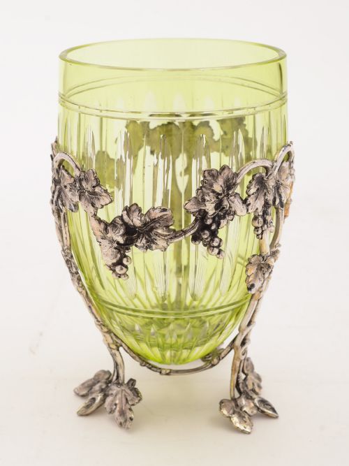 WMF Cut Glass Vase in Stand Circa 1900