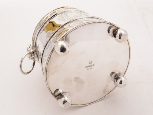 Victorian Silver Plated Biscuit Box Circa 1880