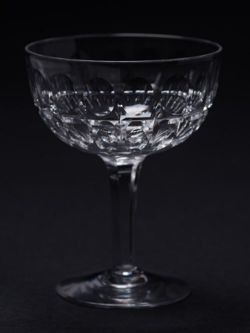 Set of 11 Cut Glass Champagnes Circa 1920