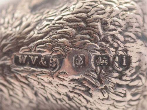 Edwardian Silver Bear Hat Pin Birmingham 1908