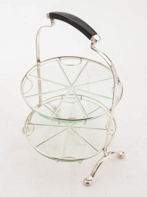 Art Deco 2-Tier Cake Stand Circa 1930