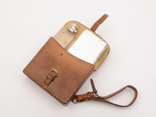 Huntsman's Leather Cased Lunch Set Circa 1900