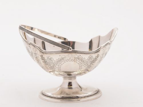 Victorian Silver Sugar Basket London 1890
