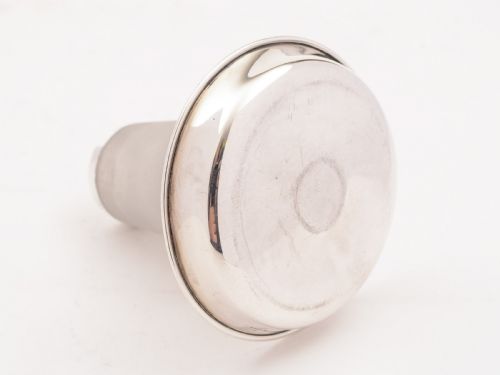 Edwardian Silver and Glass Match Striker Birmingham 1907