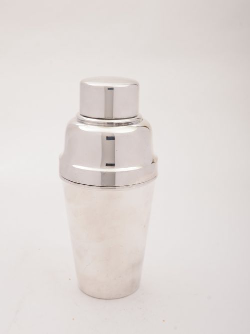 Art Deco Silver Plated Cocktail Shaker Circa 1930