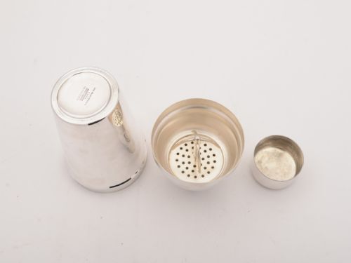 Art Deco Silver Plated Cocktail Shaker Circa 1930