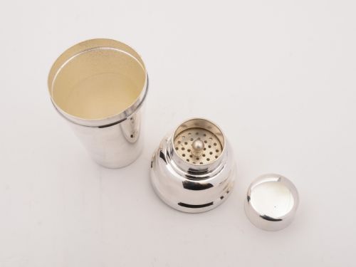 Art Deco Silver Plated Cocktail Shaker Circa 1930