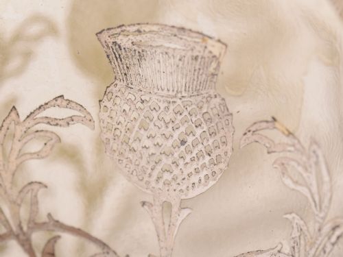 Scottish Silver Overlay Haig Whiskey Bottle