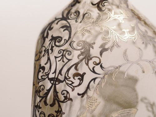 Scottish Silver Overlay Haig Whiskey Bottle