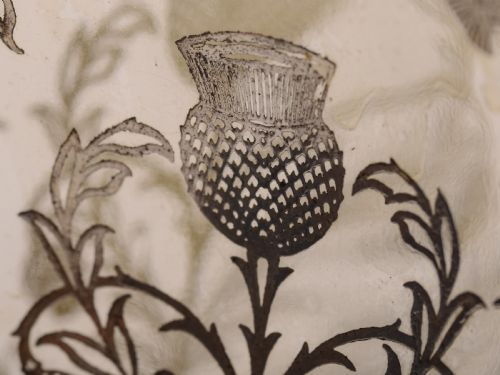 Scottish Silver Overlay Haig Whiskey Bottle