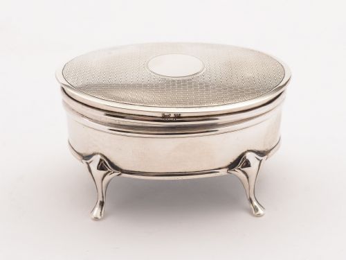 Silver Jewellery Box Birmingham 1919