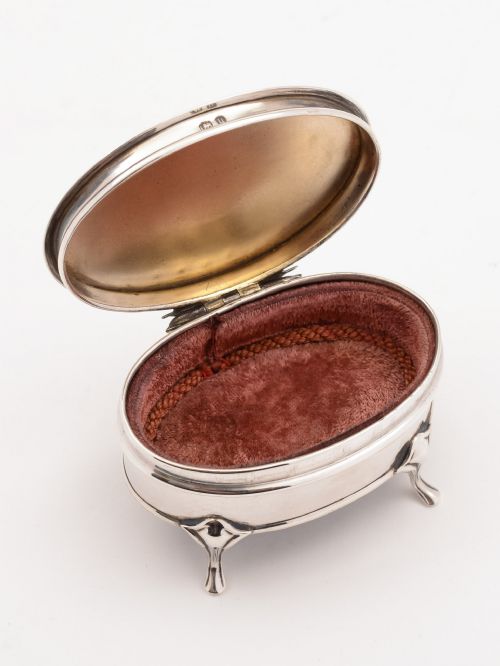 Silver Jewellery Box Birmingham 1919