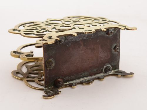 Victorian English Brass Letter Rack Circa 1890