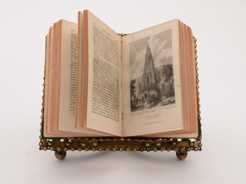 Victorian Brass Folding Book Stand Circa 1890