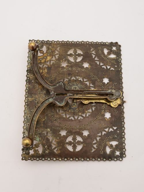 Victorian Brass Folding Book Stand Circa 1890