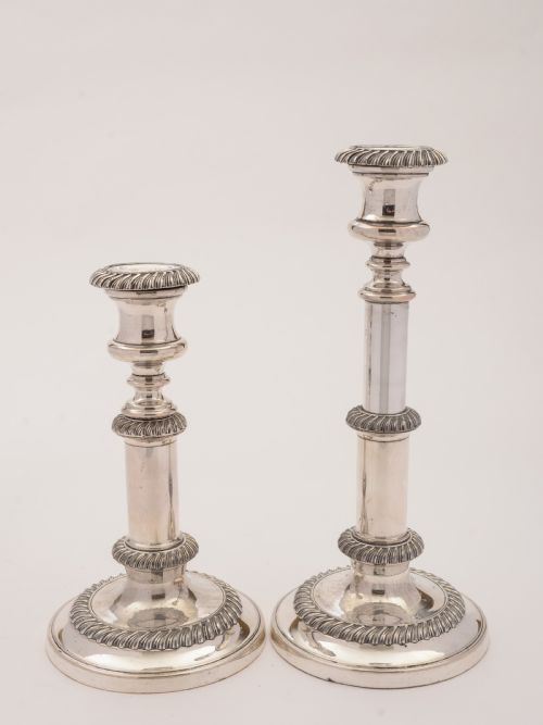 Pair of Victorian Telescopic Candlesticks Circa 1890
