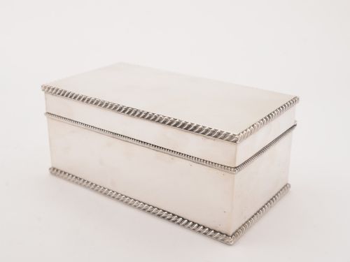 Silver Plated Biscuit Box Circa 1920