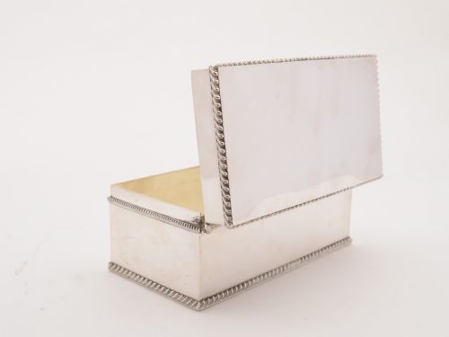 Silver Plated Biscuit Box Circa 1920