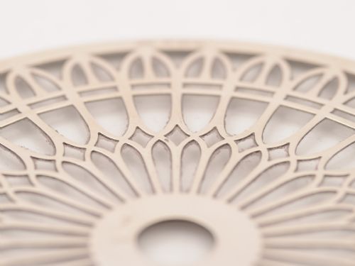 Silver and Glass Tea Pot Stand Birmingham 1927