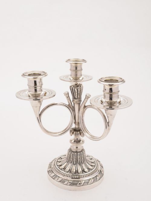 French Three Branch Candelabra Circa 1900