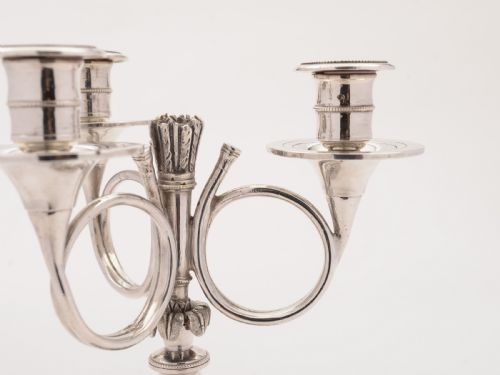 French Three Branch Candelabra Circa 1900